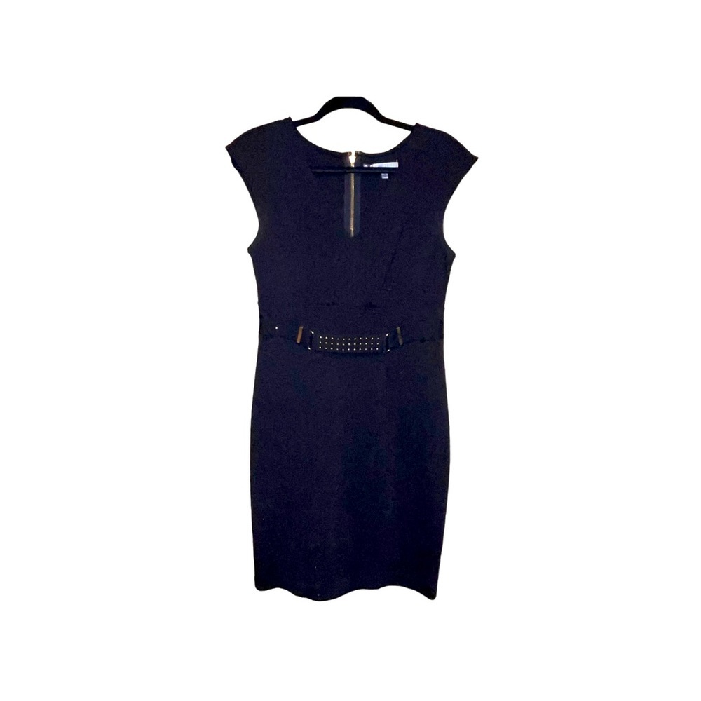 JENNIFER LOPEZ Black Sheath Dress 8